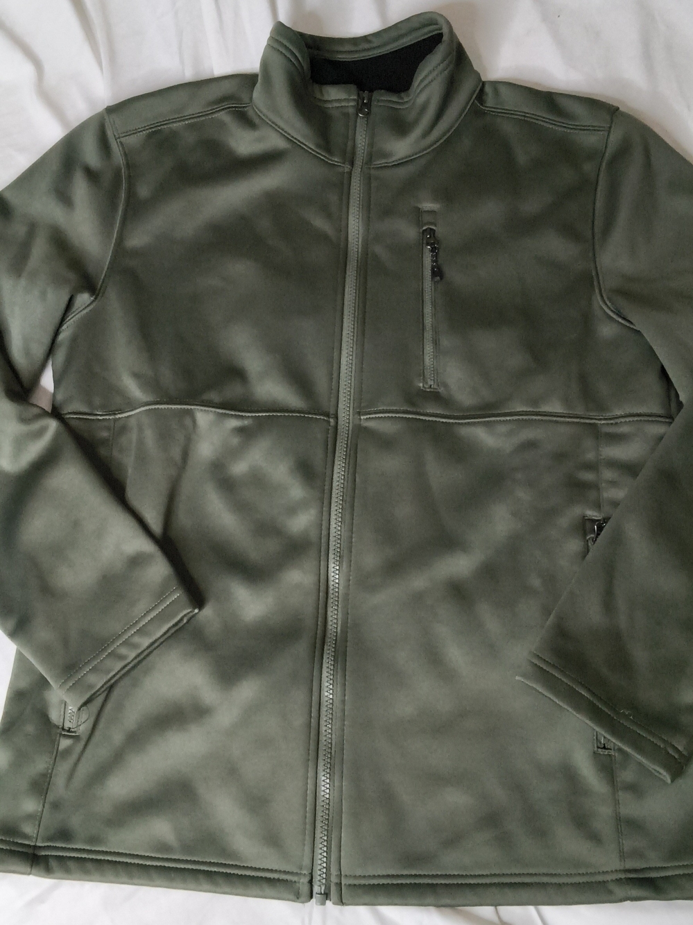 Men's Olive Green Full-Zip Jacket